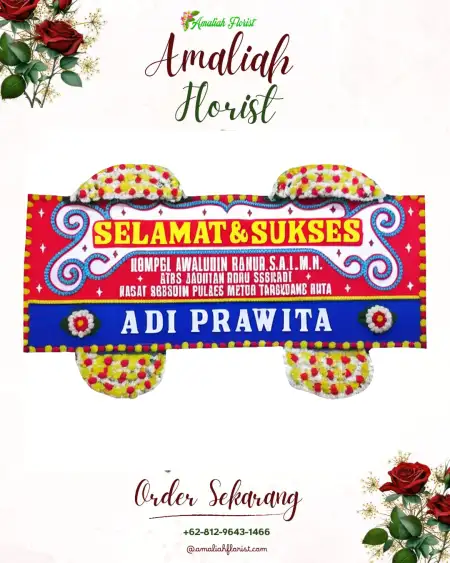 Papan Bunga Ucapan Selamat Wanasuka